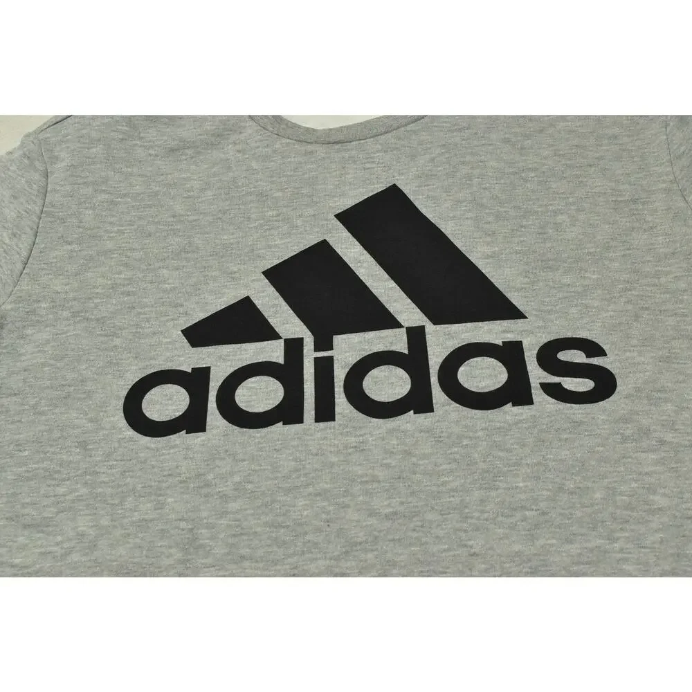 Adidas Golf Men's Size Medium Gray Heather CVC Fleece Crewneck Sweatshirt NEW